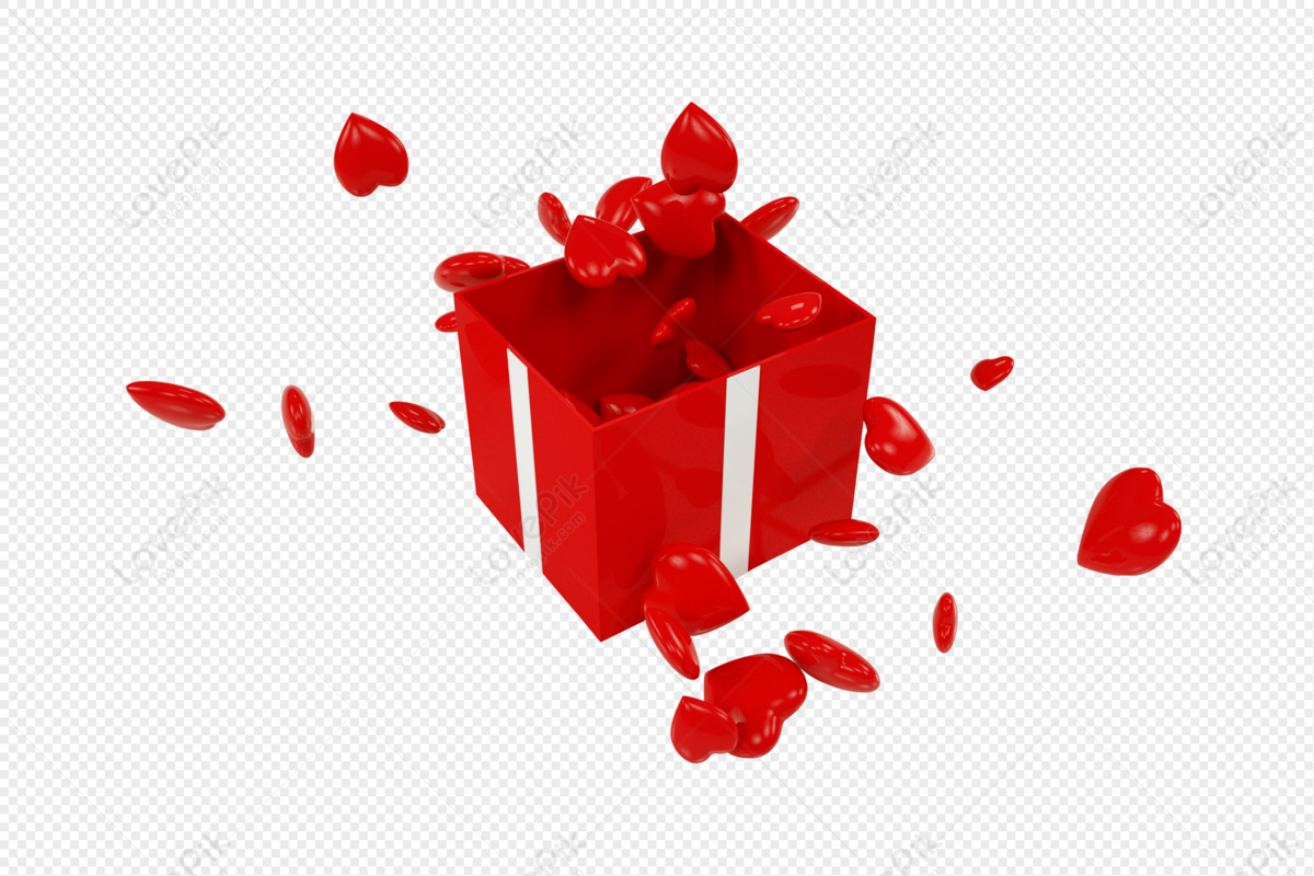 Valentines Day Love Gift Box PNG Image Free Download And Clipart Image