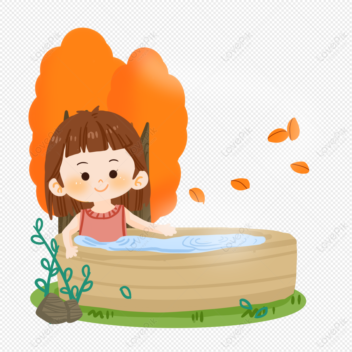 hot spring clipart no background