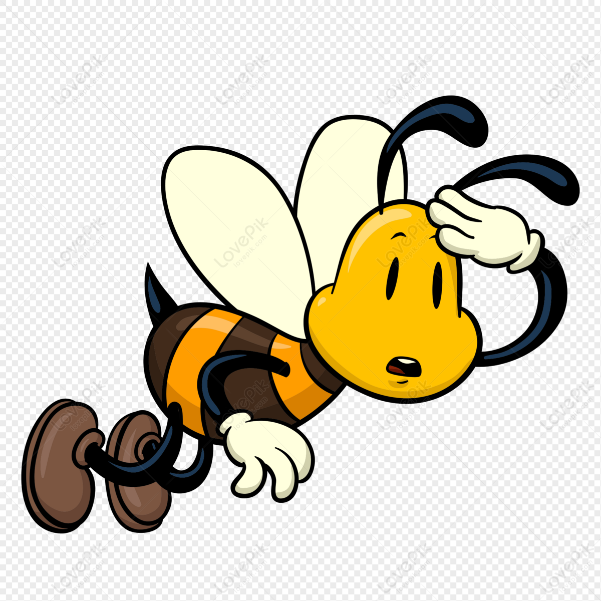 Cartoon Bee PNG Images With Transparent Background | Free Download On  Lovepik