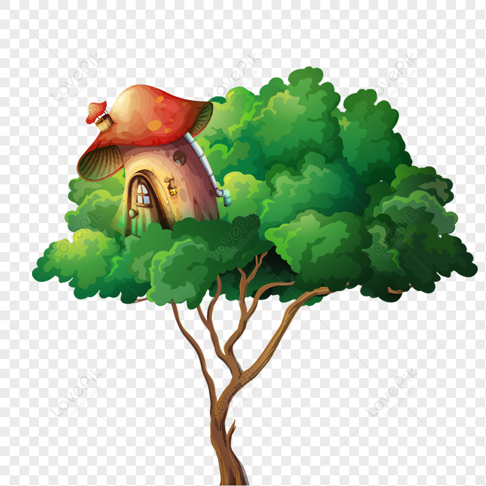 Cartoon Big Tree House PNG Image Free Download And Clipart Image For Free  Download - Lovepik | 401547891