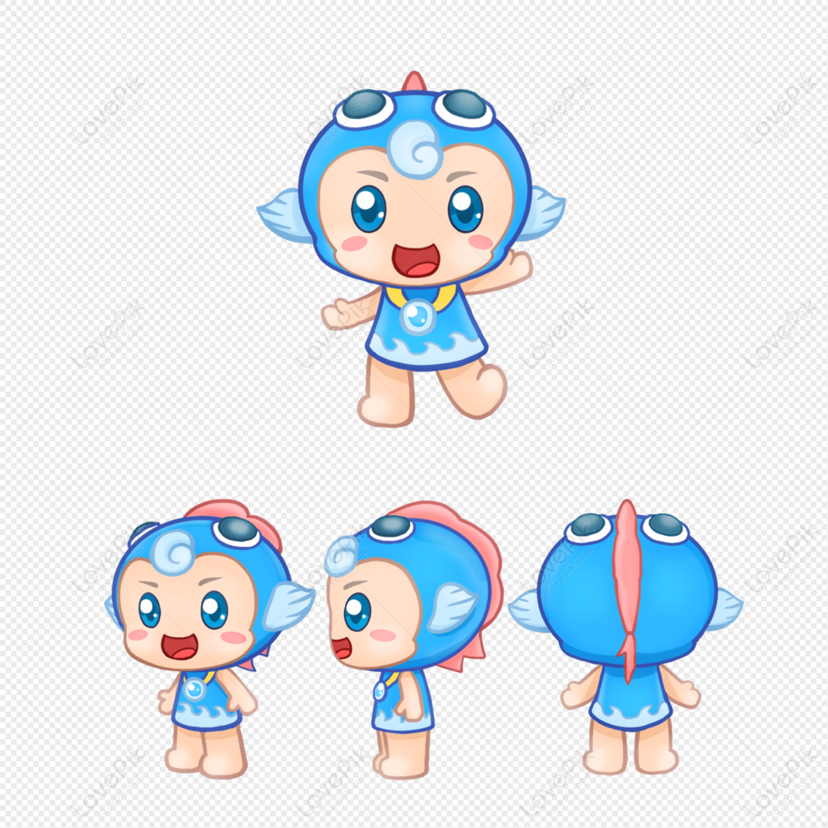 Cartoon Fish Baby Mascot PNG Transparent And Clipart Image For Free  Download - Lovepik | 401560076