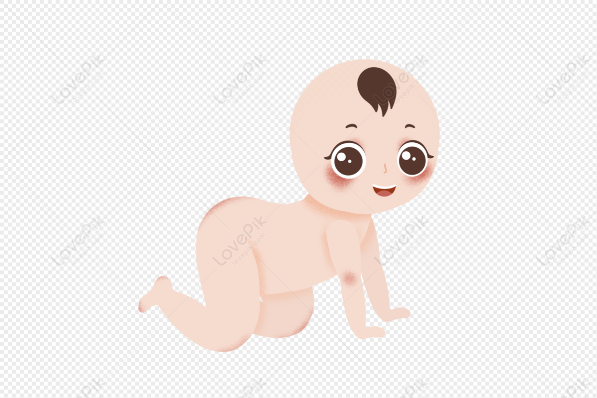 Cartoon Flat Style Crawling Baby PNG White Transparent And Clipart Image  For Free Download - Lovepik | 401561522