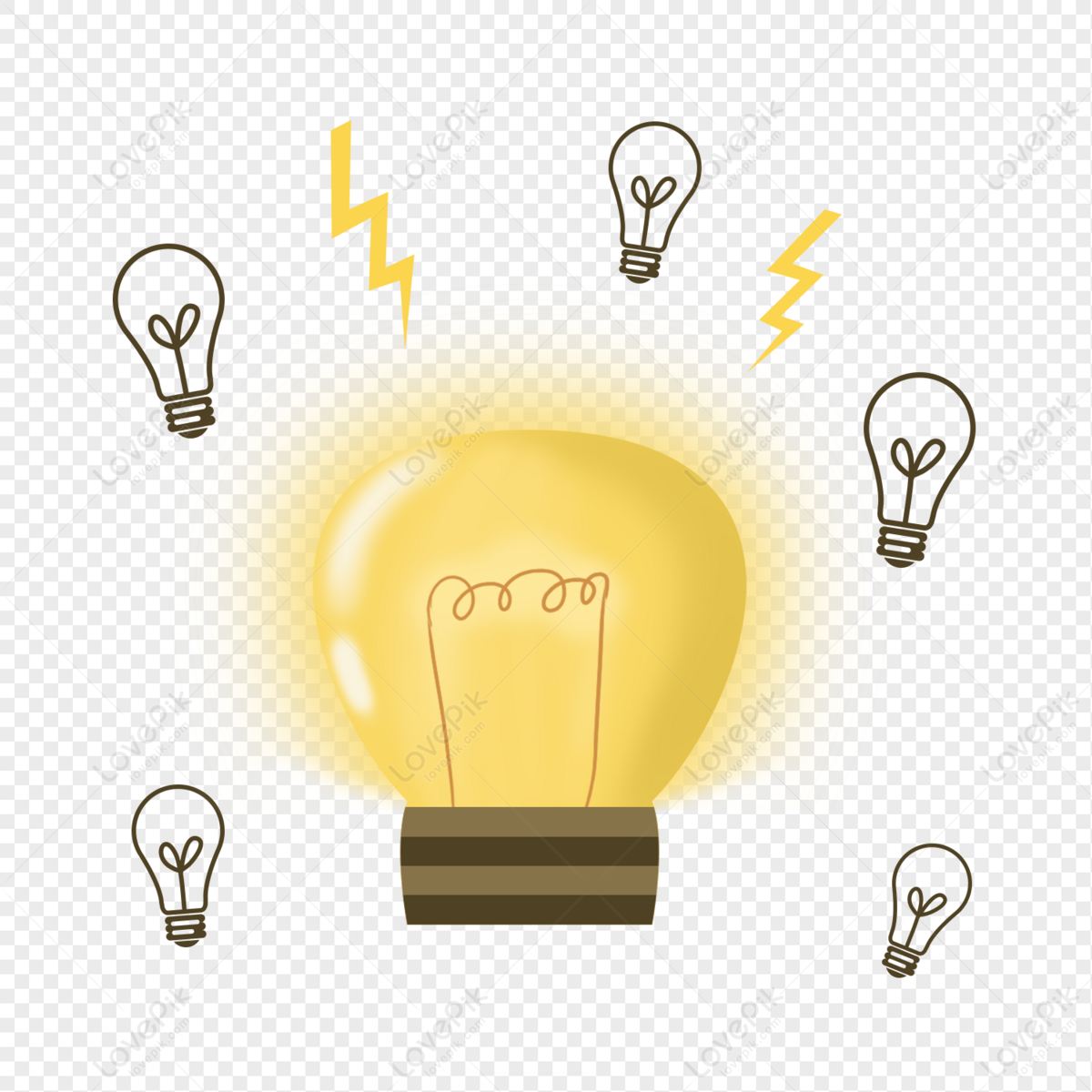 Lighting Cartoon PNG Images With Transparent Background | Free Download On  Lovepik