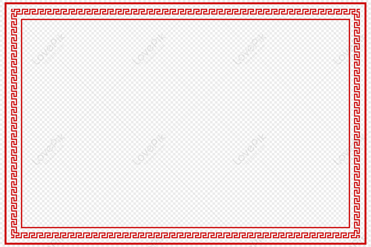 Chinese Style Multi Layer Simple Border PNG Transparent Image And ...