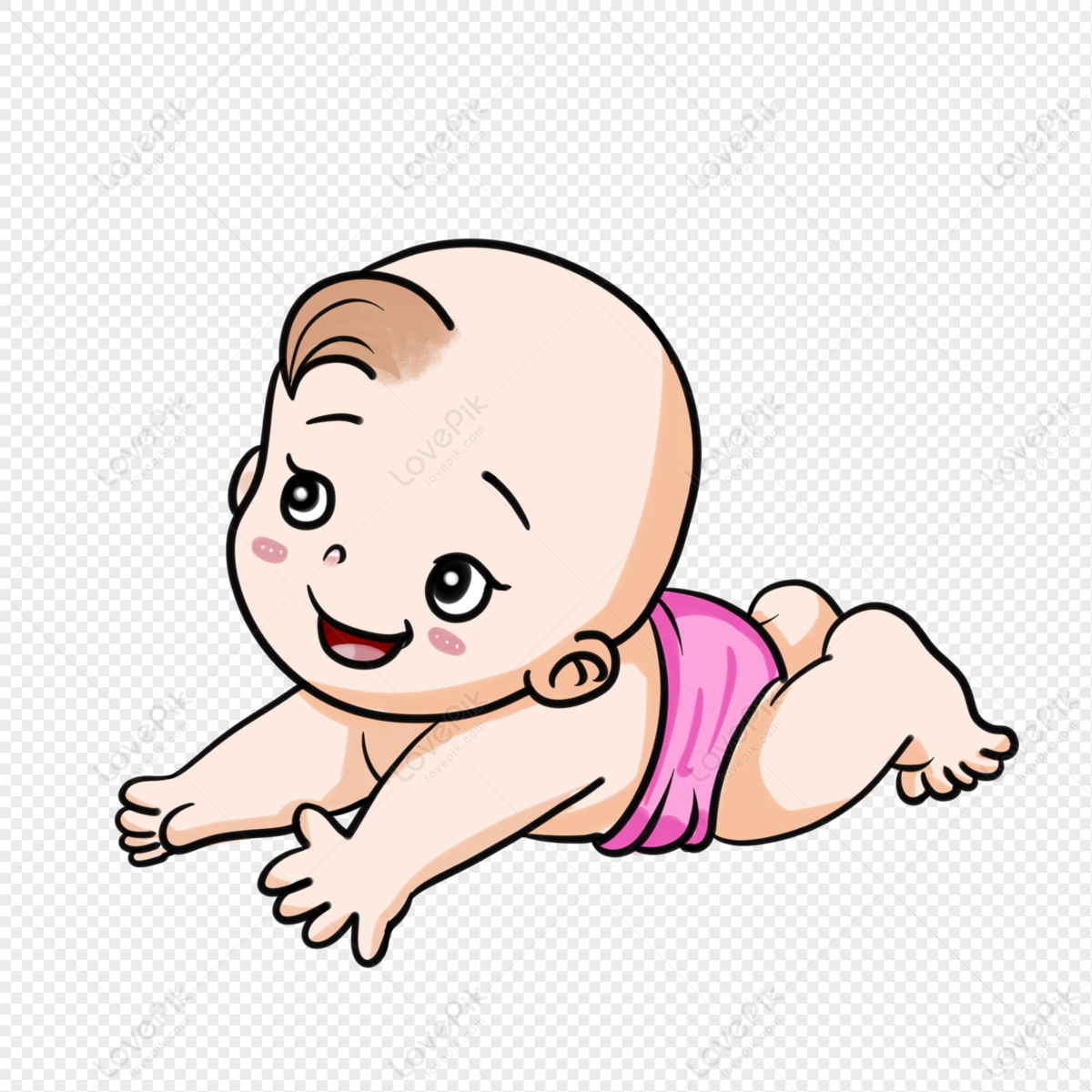 Crawling Little Baby PNG Picture And Clipart Image For Free Download -  Lovepik | 401550155