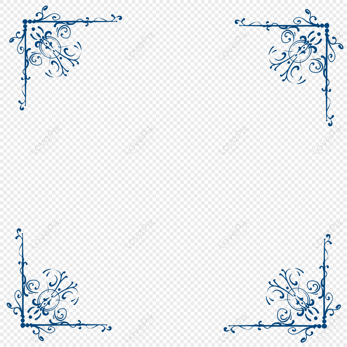 Classic Border Hd Transparent, Classic Retro Pattern Border Vector  Material, Frame, Retro, Pattern PNG Image For Free Download