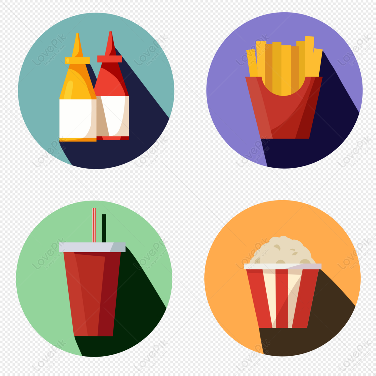 Fast Food Icon Set Illustration In Spin Wheel On Light Background. Royalty  Free SVG, Cliparts, Vectors, and Stock Illustration. Image 97951106.