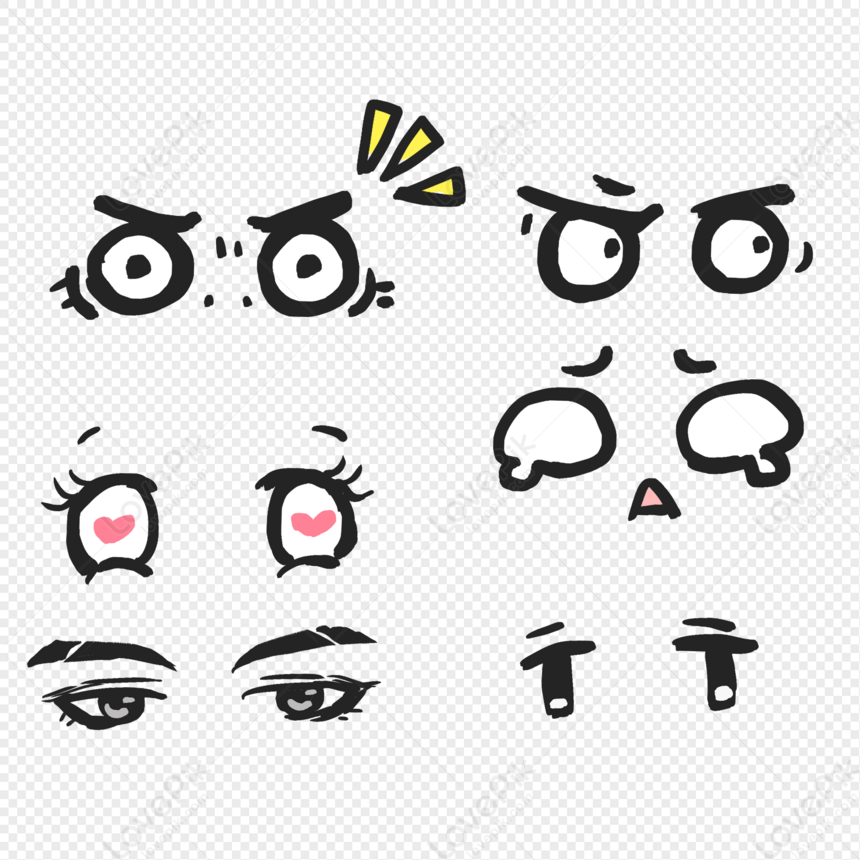 Group Of Eyes Png Image And Psd File For Free Download - Lovepik 