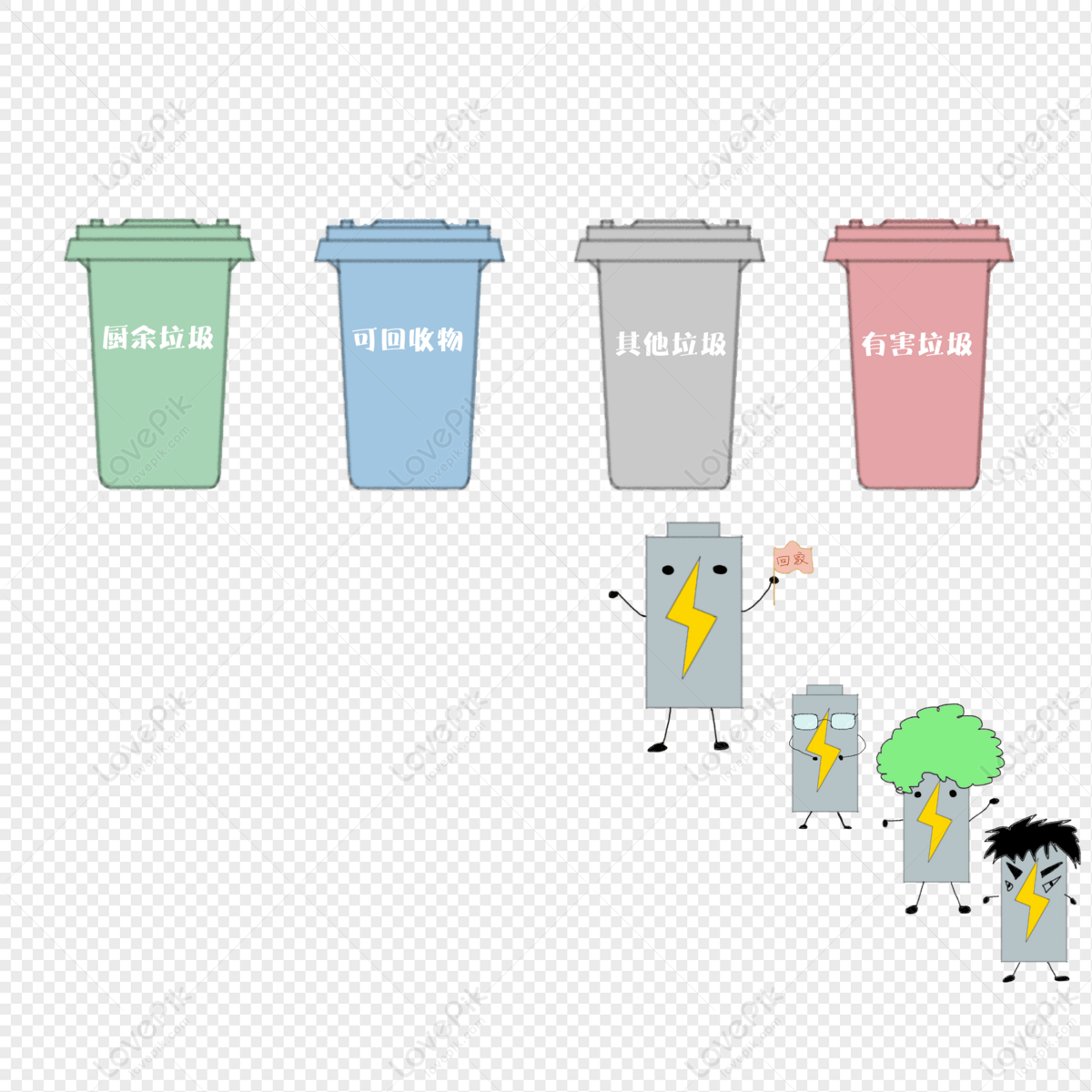 Vector Cartoon Illustration Of Dirty Garbage Can Trash Bin Or Waste  Container Stock Illustration - Download Image Now - iStock