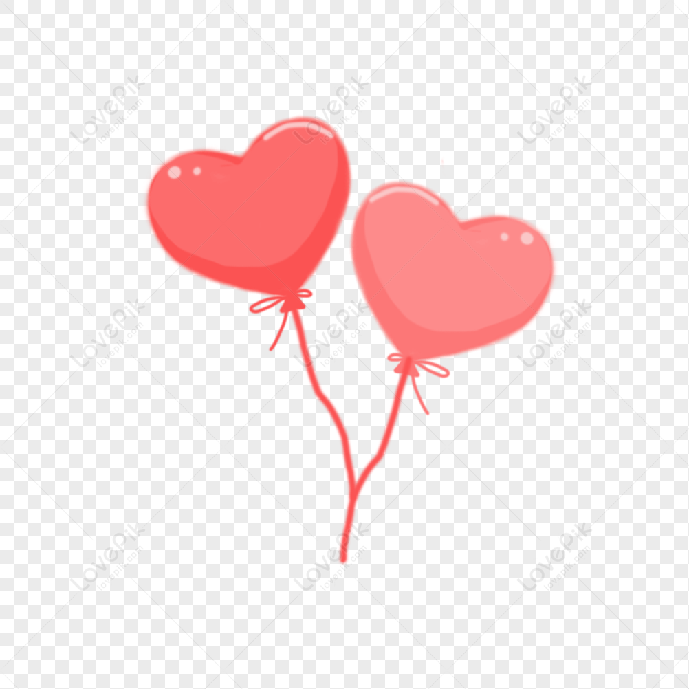 Cartoon Heart Balloons PNG Images With Transparent Background | Free  Download On Lovepik