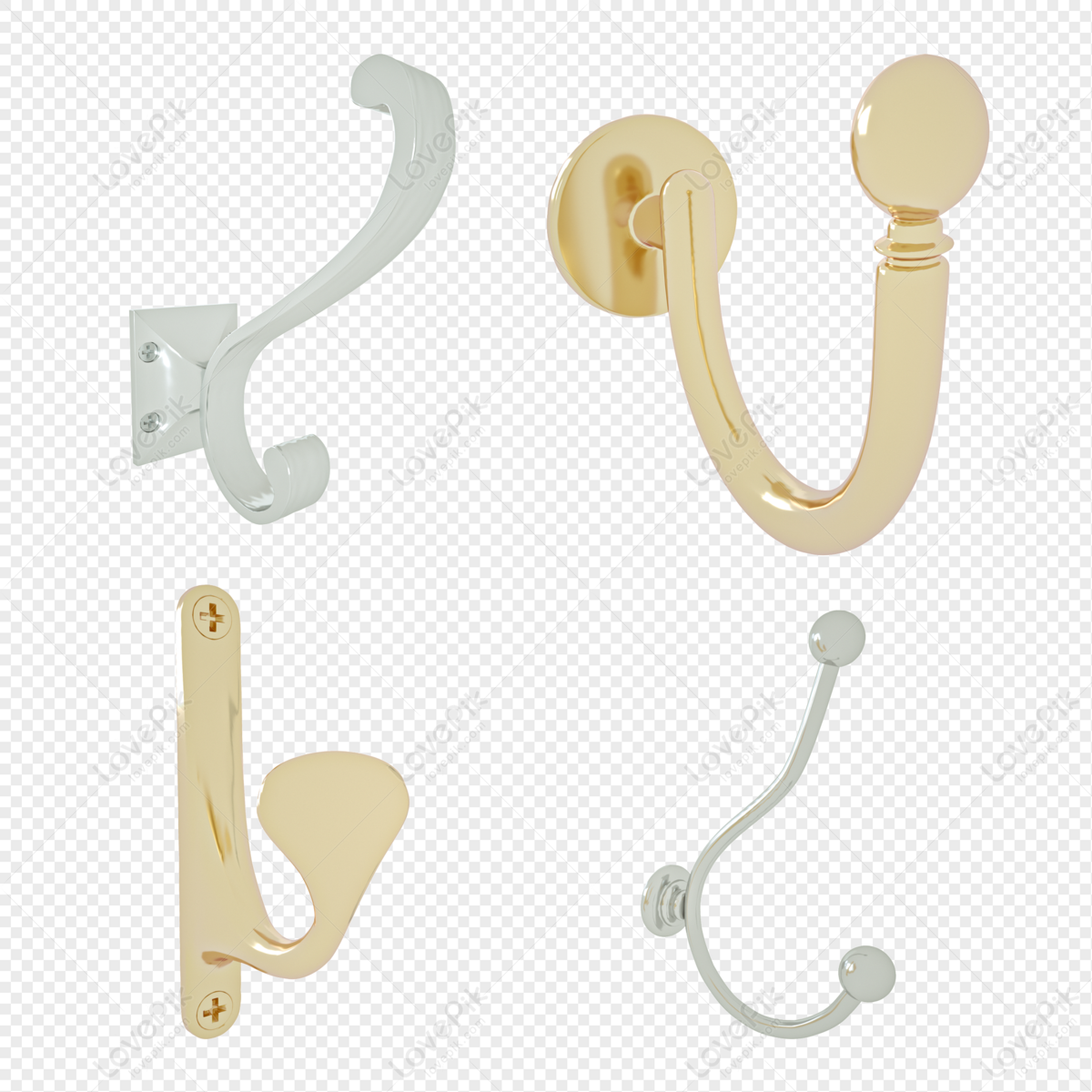 Wall Hook PNG Image, Hooks And Schoolbags On Cartoon Walls, Bag, Element,  Package PNG Image For Free Download