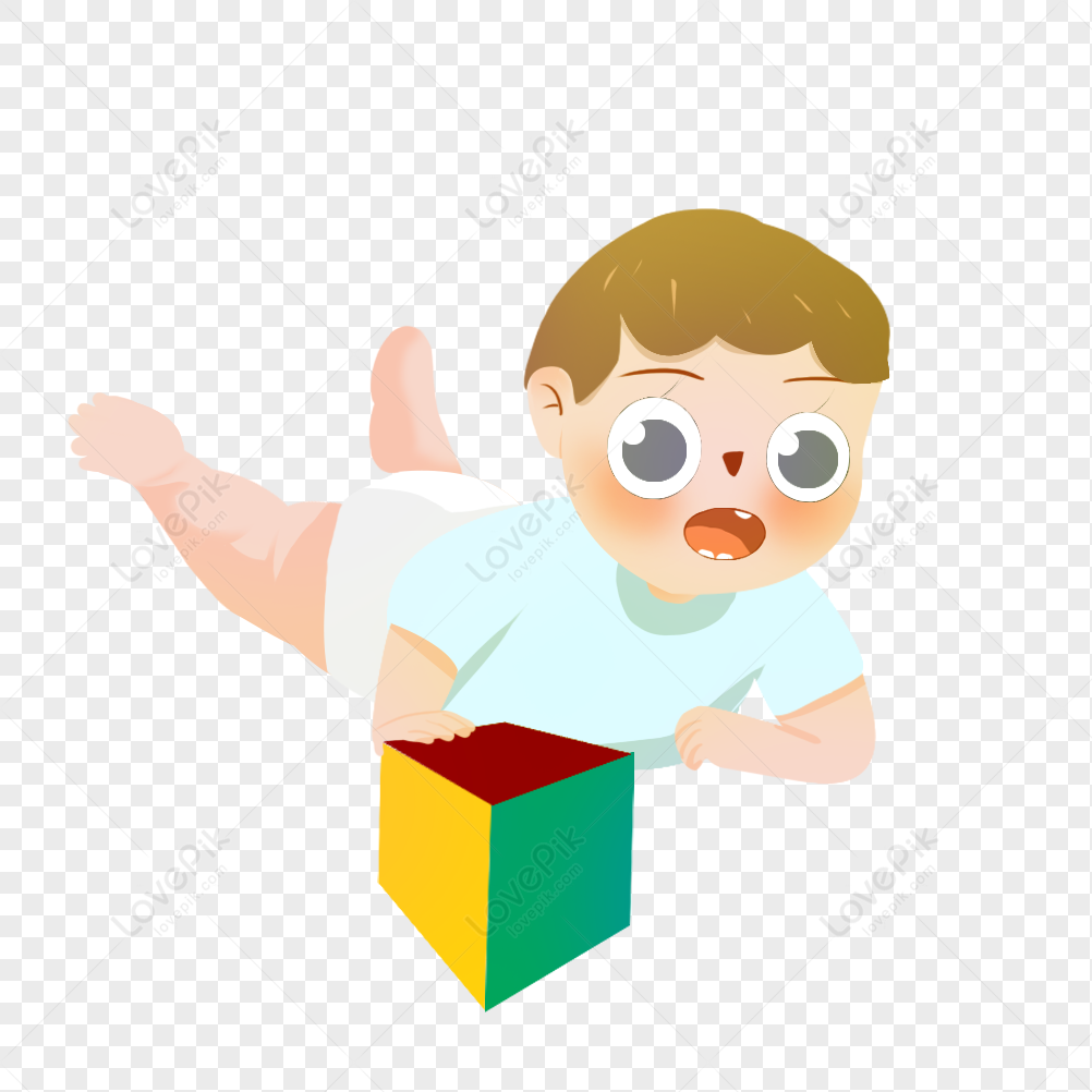 free clipart boy picking up toys