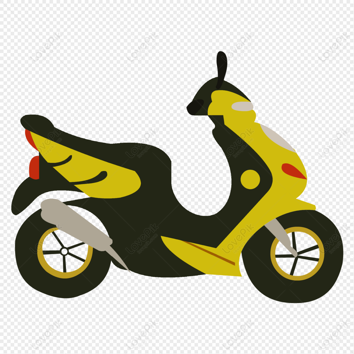 Cartoon Motorcycle Images, HD Pictures For Free Vectors Download -  