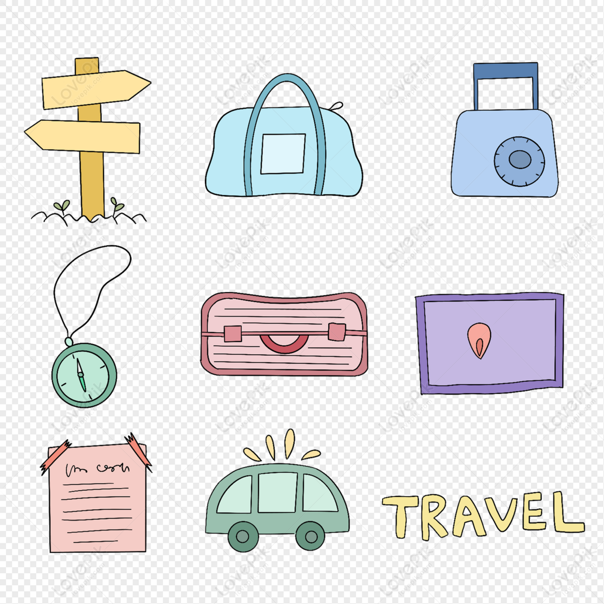 National Day holiday travel items, national holiday, holiday day, travel day png hd transparent image