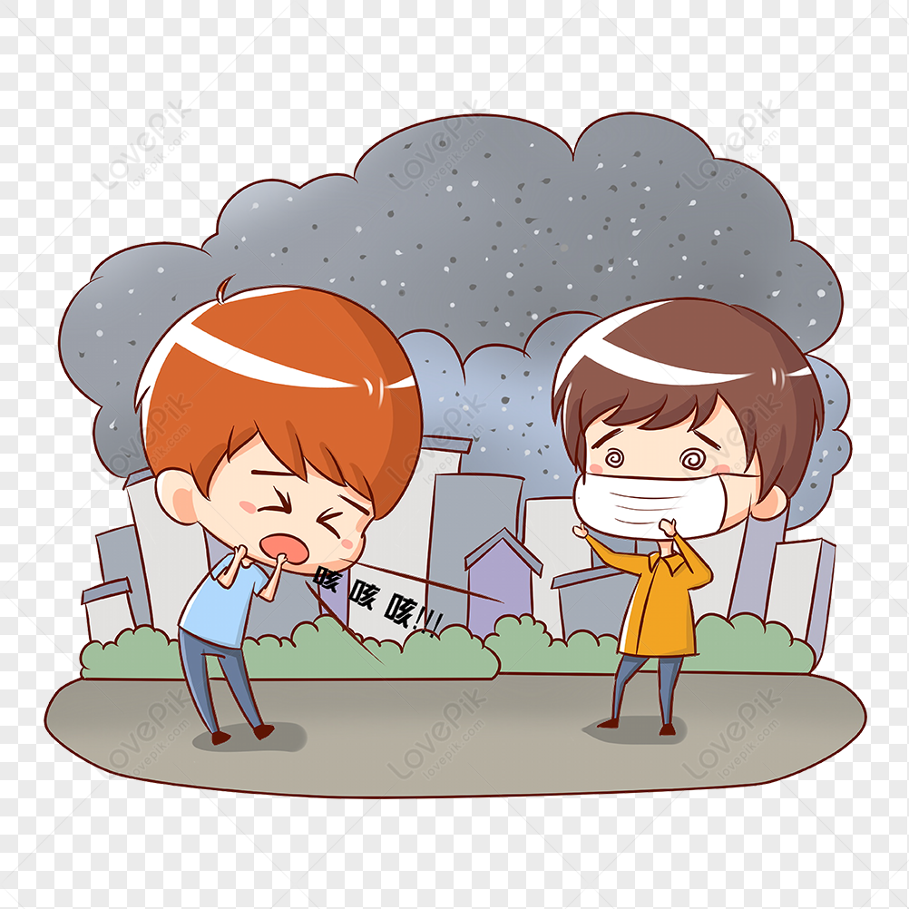 smog clipart people