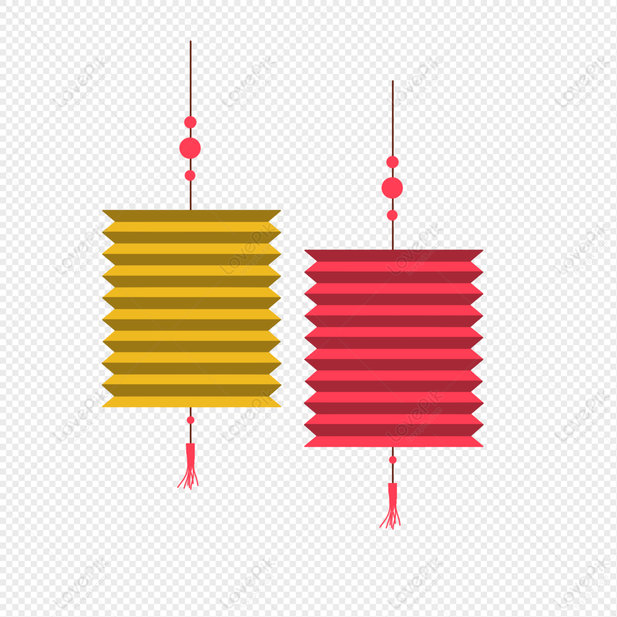 Красные и желтые китайские фонарики скачать изображение_Фото номер  401565552_PSD Формат изображения_ru.lovepik.com