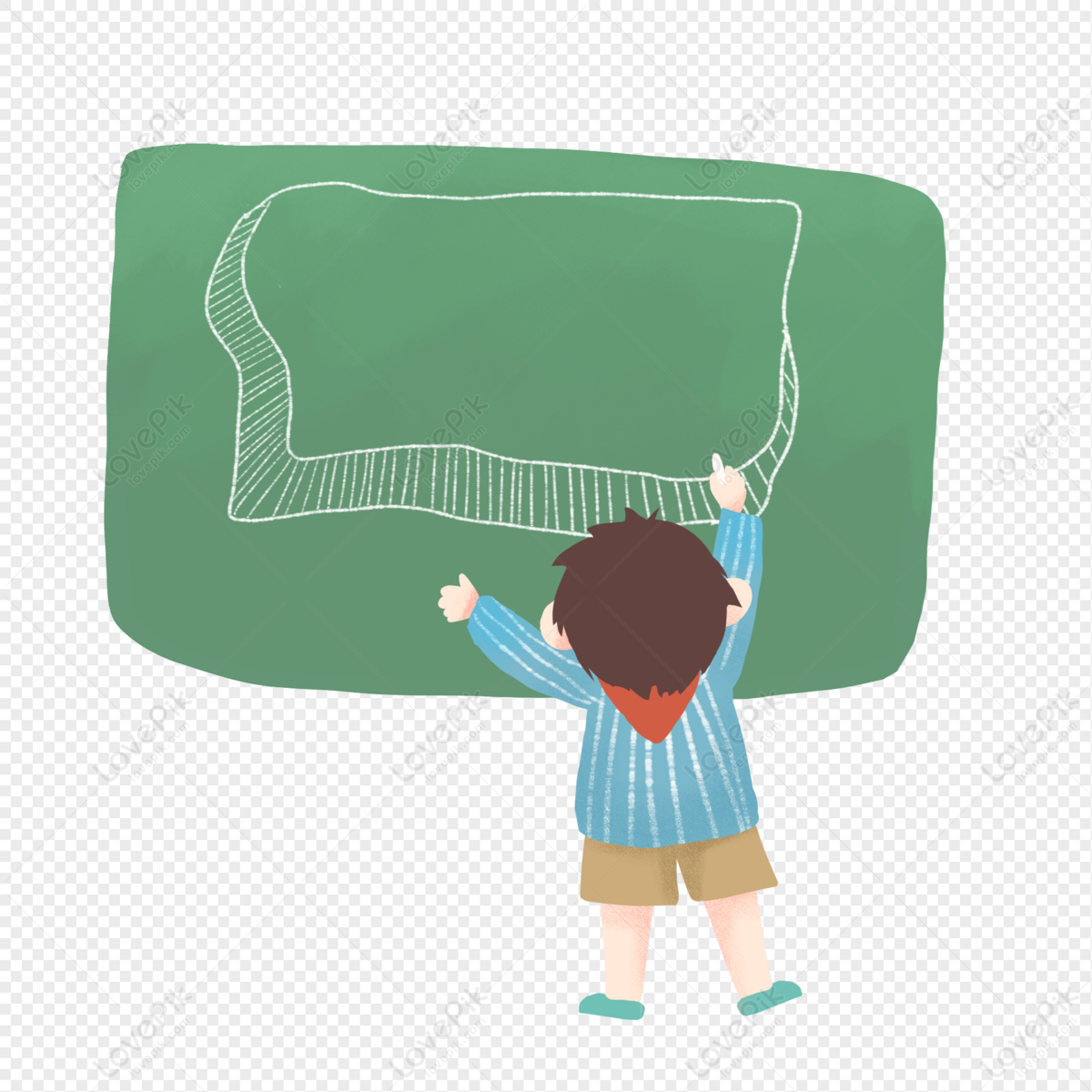Schoolboy Writing Board Book Cartoon Border Free PNG And Clipart Image For  Free Download - Lovepik | 401547069