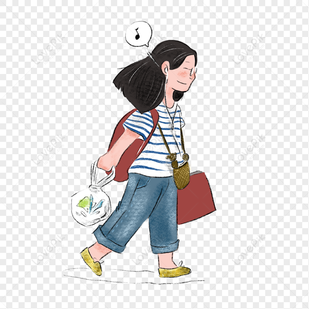 Tourist girl, tourist girl, girl pictures, travel png transparent background