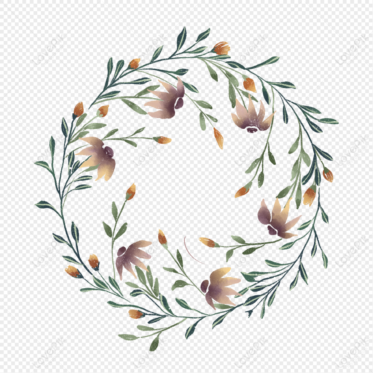 Wreath Wreath Border Elegant Style PNG Free Download And Clipart Image ...