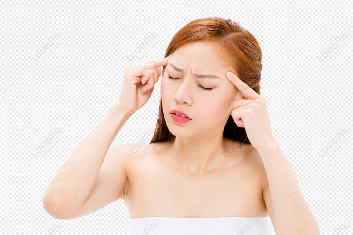 Beauty pain shop. Headache PNG.