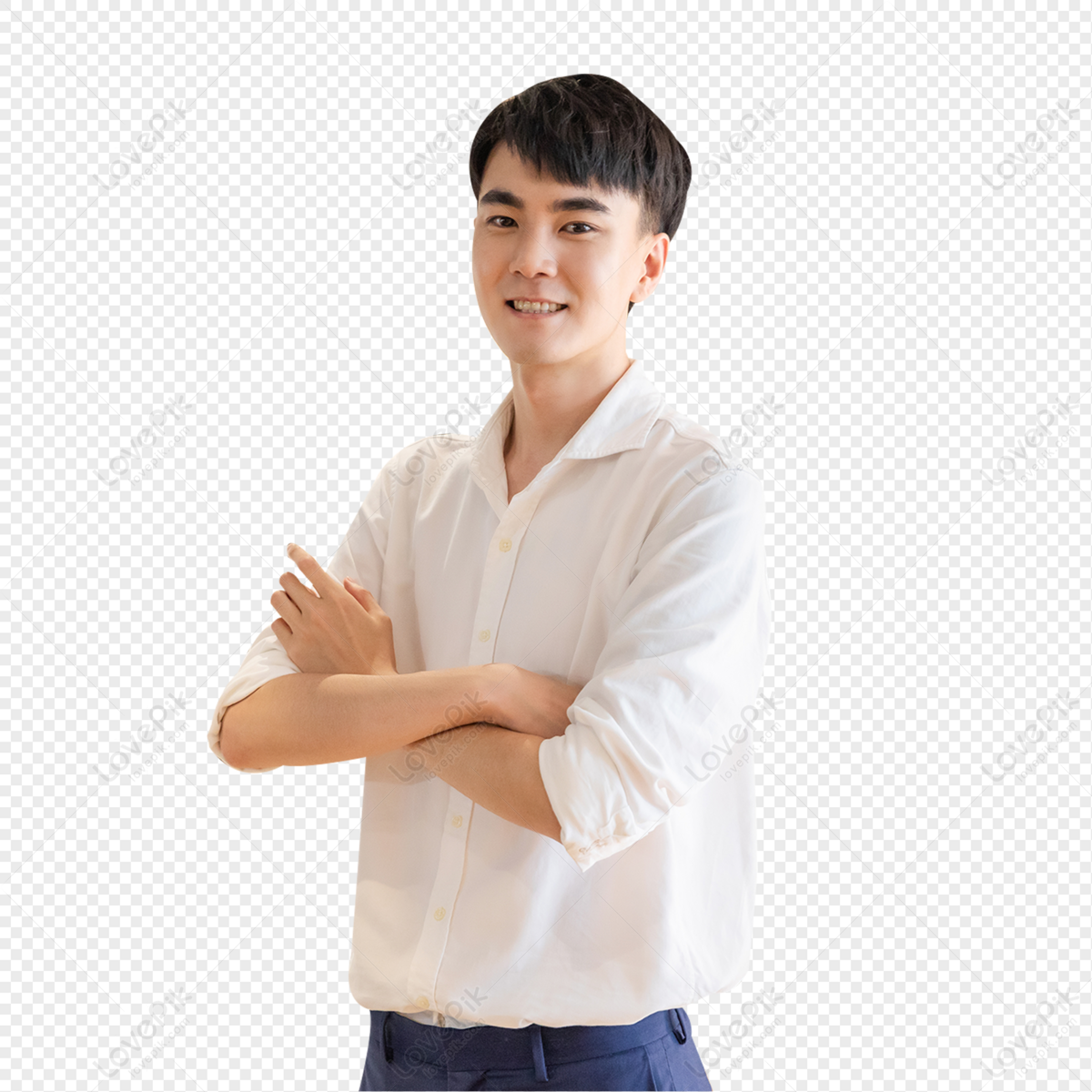 Young Asian man png transparent