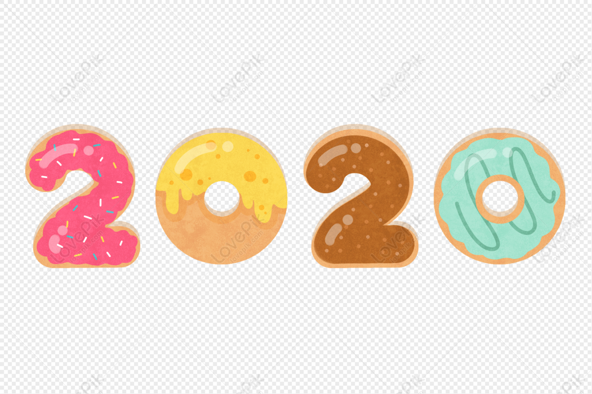 Número De Donut De Dibujos Animados PNG Imágenes Gratis - Lovepik