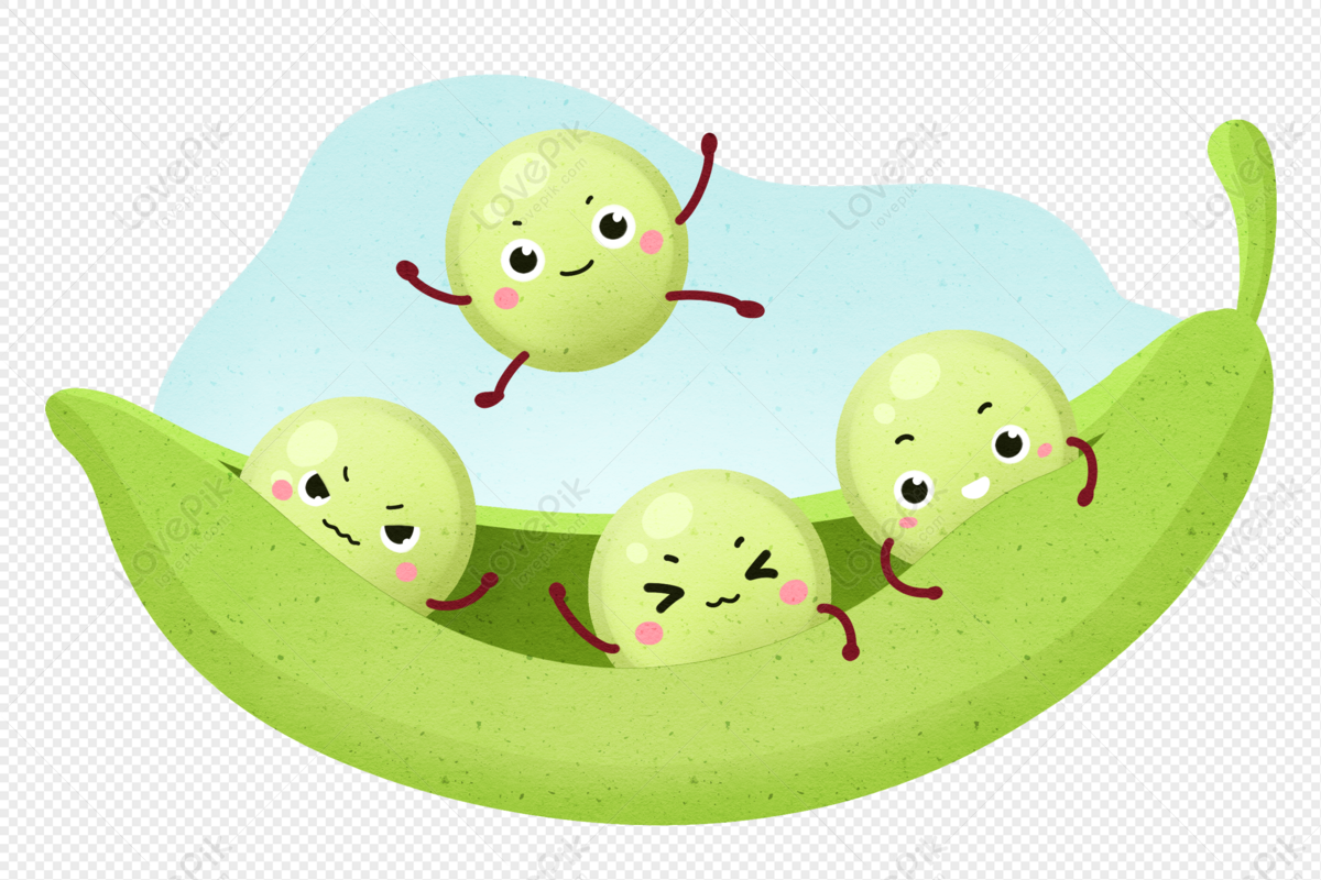Cartoon Pea PNG Transparent Image And Clipart Image For Free Download -  Lovepik | 401596717