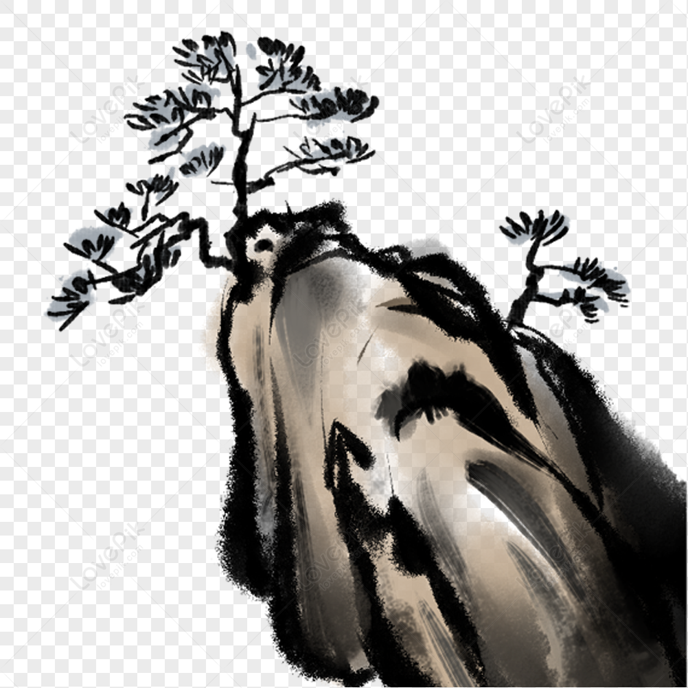 Chinese Painting Mountain PNG Picture And Clipart Image For Free ...