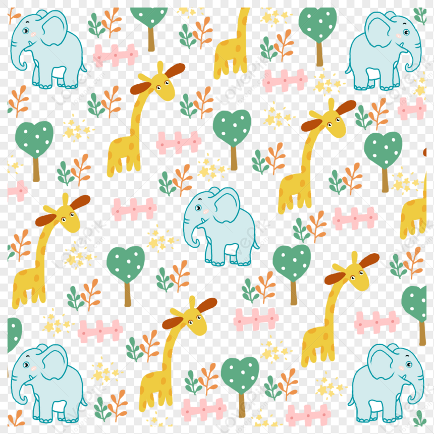 Elephant Print Background, Printing, Shading, Elephant PNG Image And ...