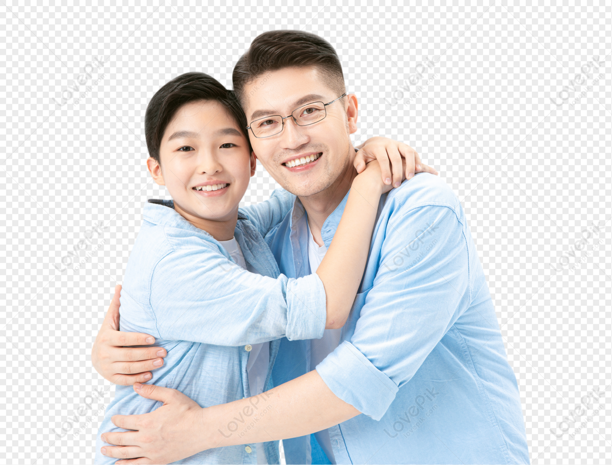 Abrazo íntimo Padre E Hijo PNG Imágenes Gratis - Lovepik