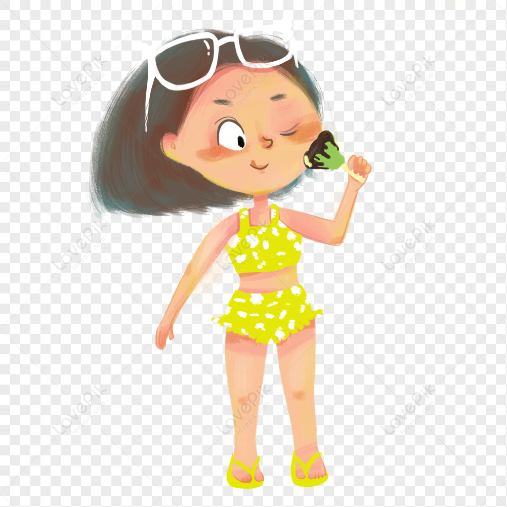 Girl Eating Ice Cream Png Hd Transparent Image And Clipart Image For 