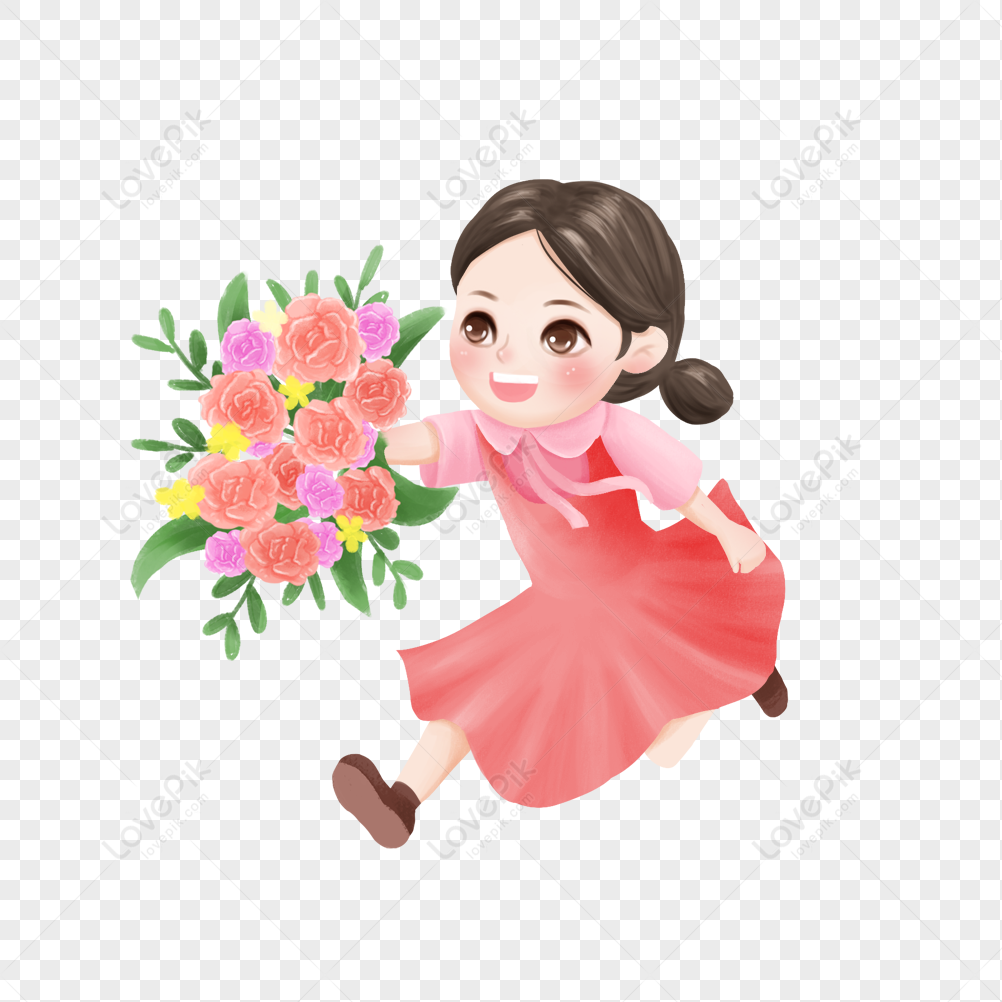 magalang na bata clipart flower