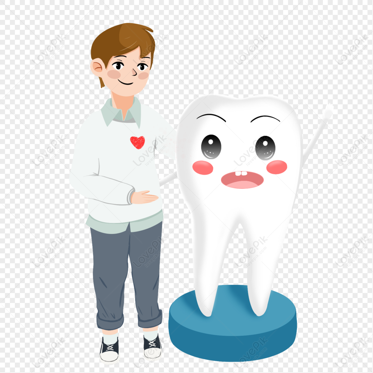 Cartoon Tooth PNG Images With Transparent Background | Free Download On  Lovepik
