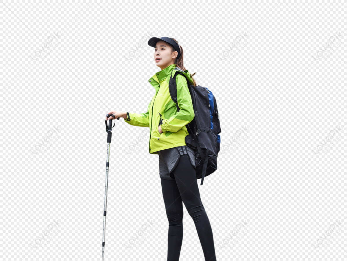 Outdoor Mountaineering Girl, Characters, Mountain, Material PNG Hd ...