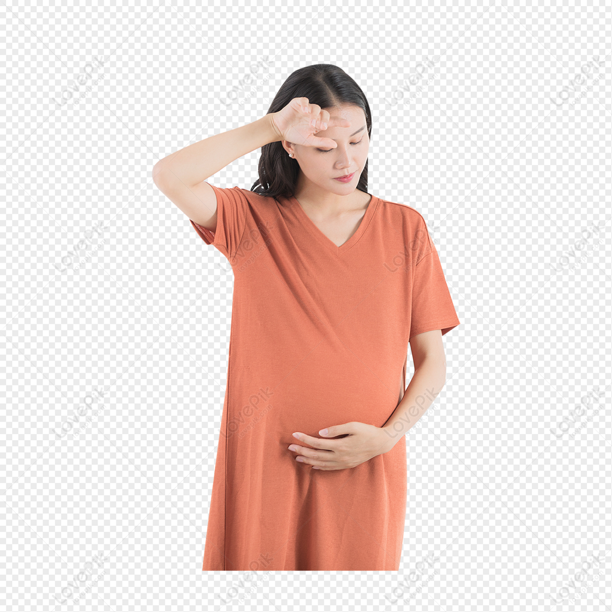 Pregnant woman in orange dress, happy png download - 1972*4028 - Free  Transparent Pregnant Woman Cartoon png Download. - CleanPNG / KissPNG