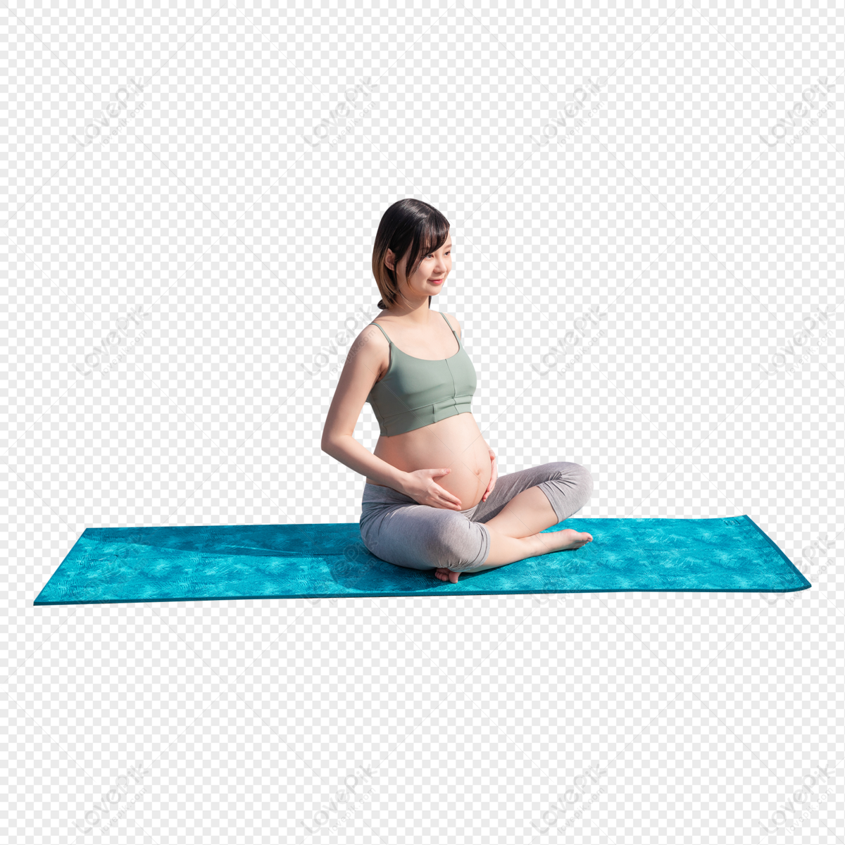 Outdoor Yoga Woman PNG Images With Transparent Background