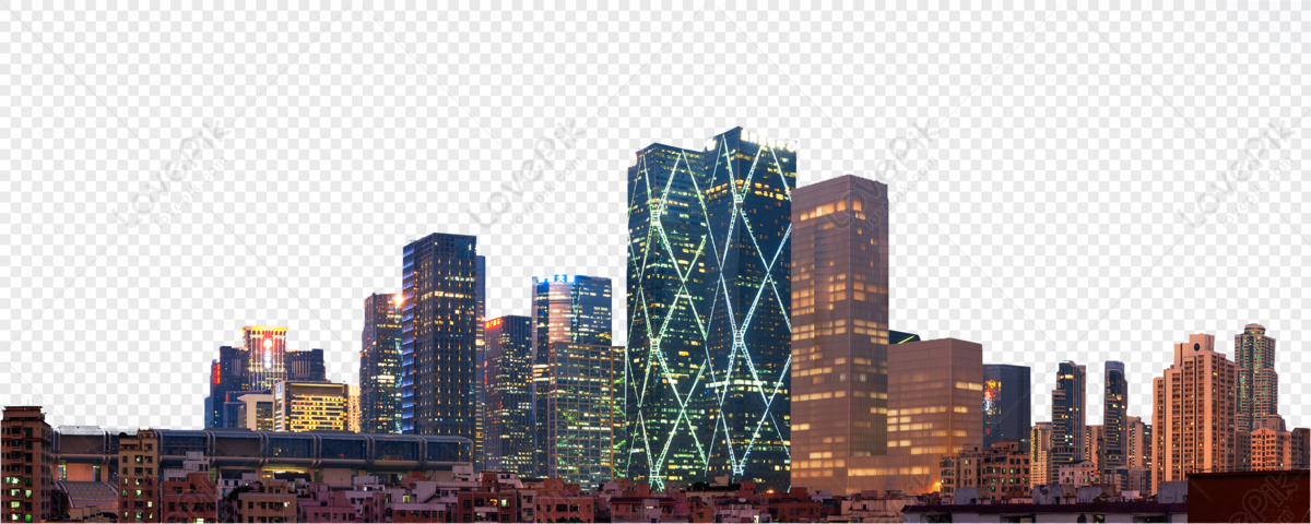 Shenzhen city night panorama, shenzhen, moganshan road, city panorama png free download