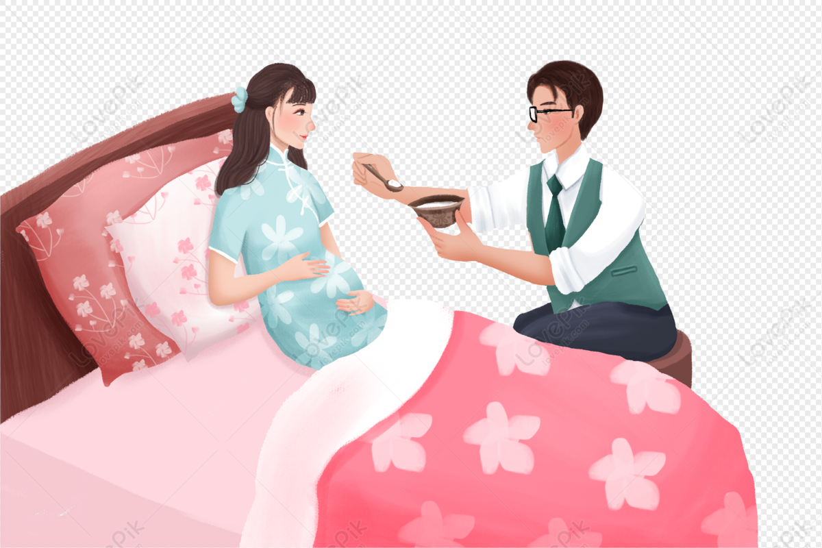 Taking Care Of The Pregnant Womans Husband PNG Transparent And Clipart  Image For Free Download - Lovepik | 401584876