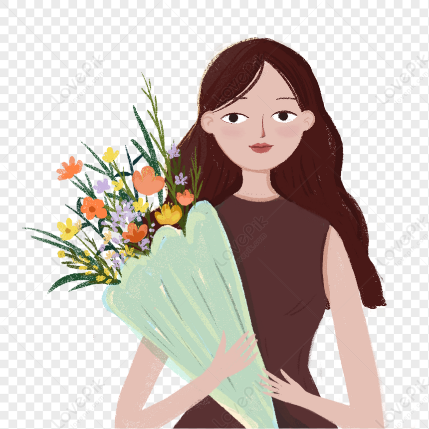 Teacher Receiving Flowers PNG Image Free Download And Clipart Image For ...