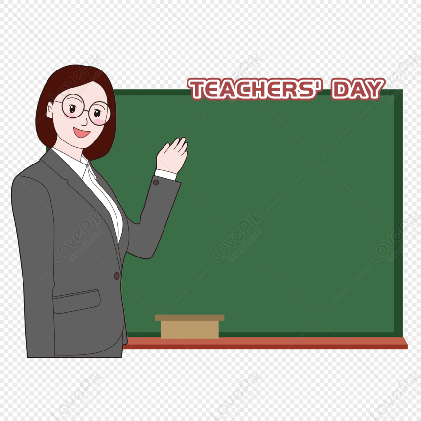 Teachers Day Cartoon Border, Professor Teachers, Cartoon Border ...