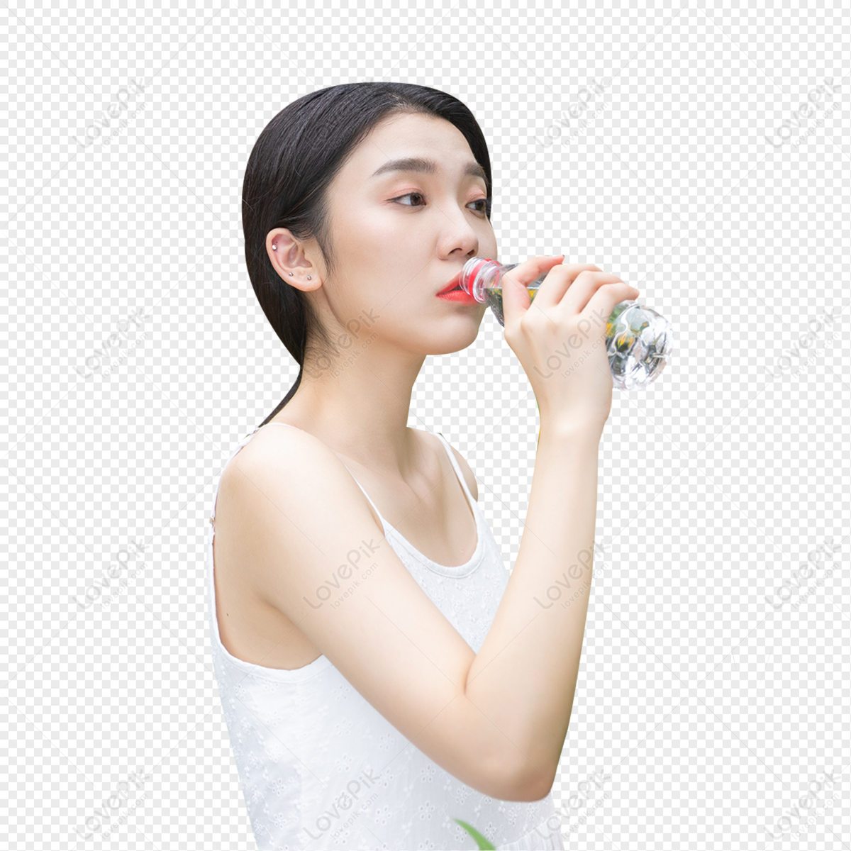 Teenage Girl Drinking Water Png Image And Clipart Image For Free Download Lovepik 401623278
