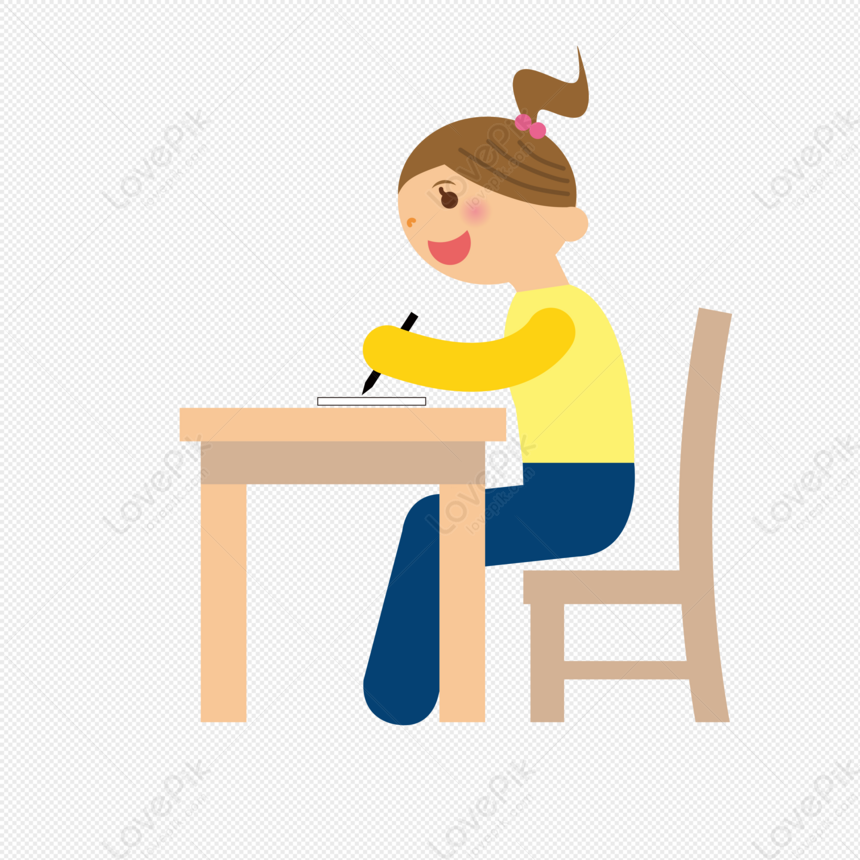 Write Homework, Characters, Teachers, Teachers' Day PNG Picture And ...