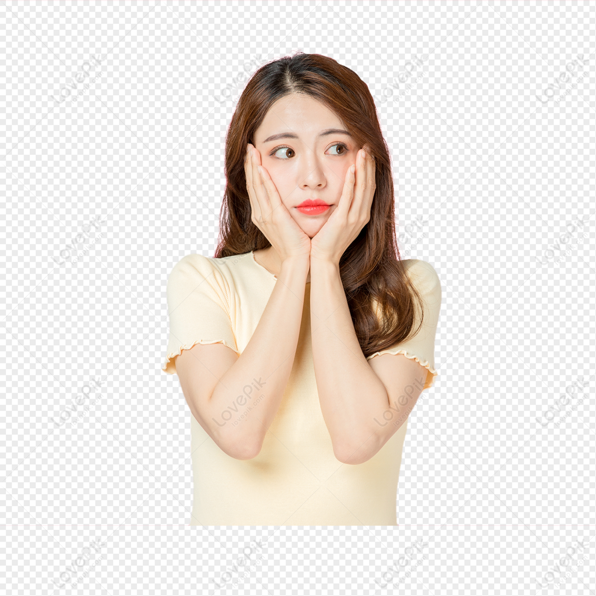 젊은 여성 Png 일러스트 무료 다운로드 Lovepik