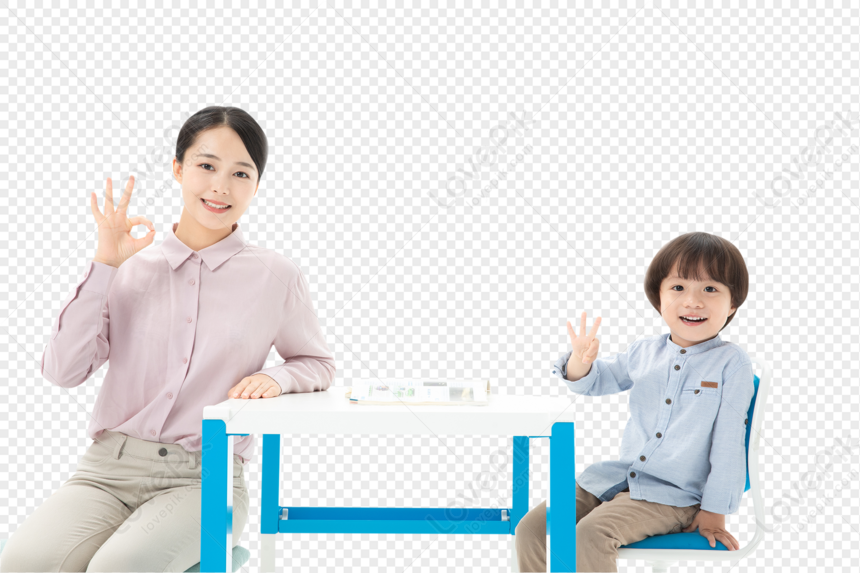 Child Preschool Coaching Students To Learn PNG Transparent And Clipart ...