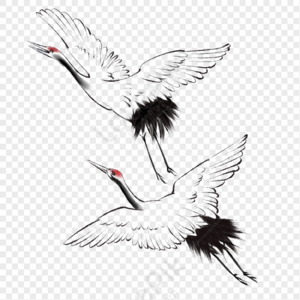 Free Chinese Style Ink Painting Chinese Painting Crane Flying Action ...