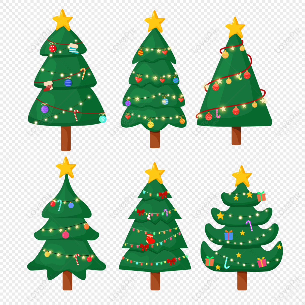 Dibujado A Mano árbol De Navidad Decoración Dibujos Animados PNG Imágenes  Gratis - Lovepik