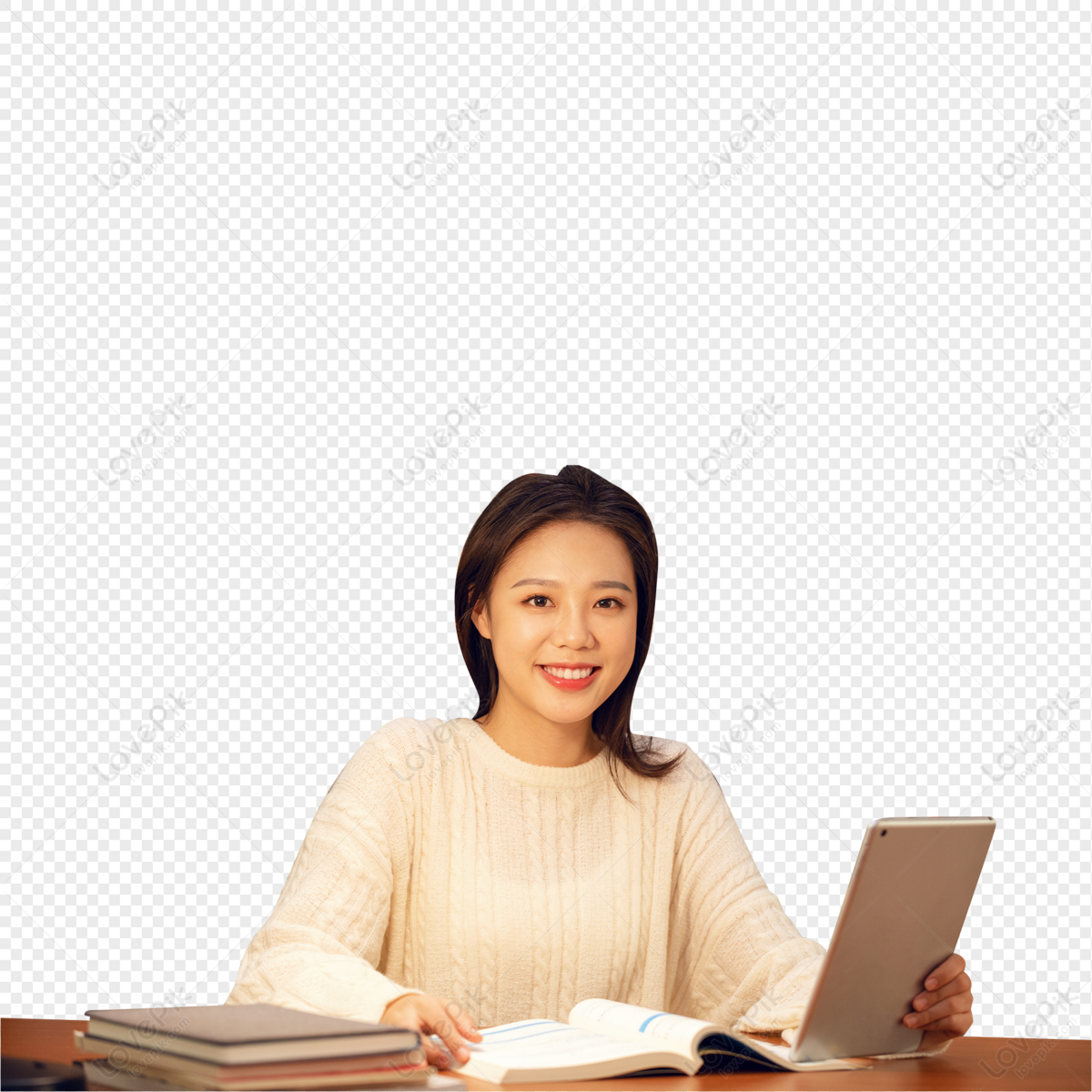 College students reading books in library, student library, material, book png image free download