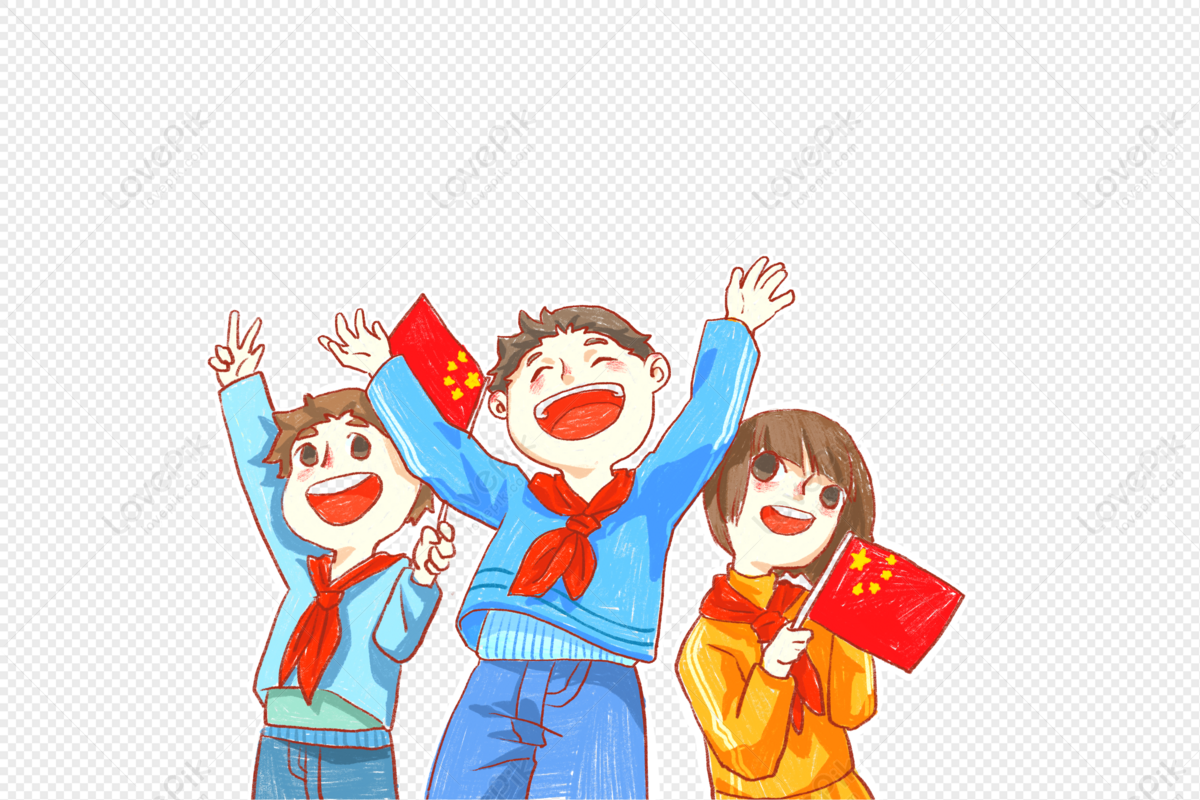 Elementary School Students Celebrating National Day PNG Hd Transparent  Image And Clipart Image For Free Download - Lovepik | 401630294