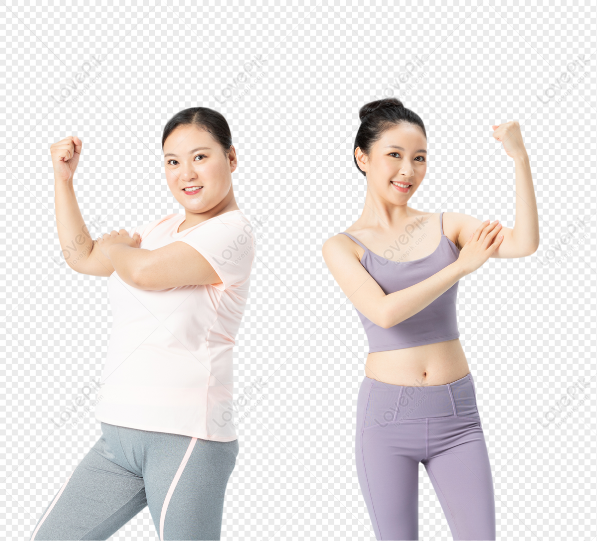 Transformation. Young Fat Woman Becoming Slim Fit Girl Stock Image - Image  of dietitian, fatty: 89153347