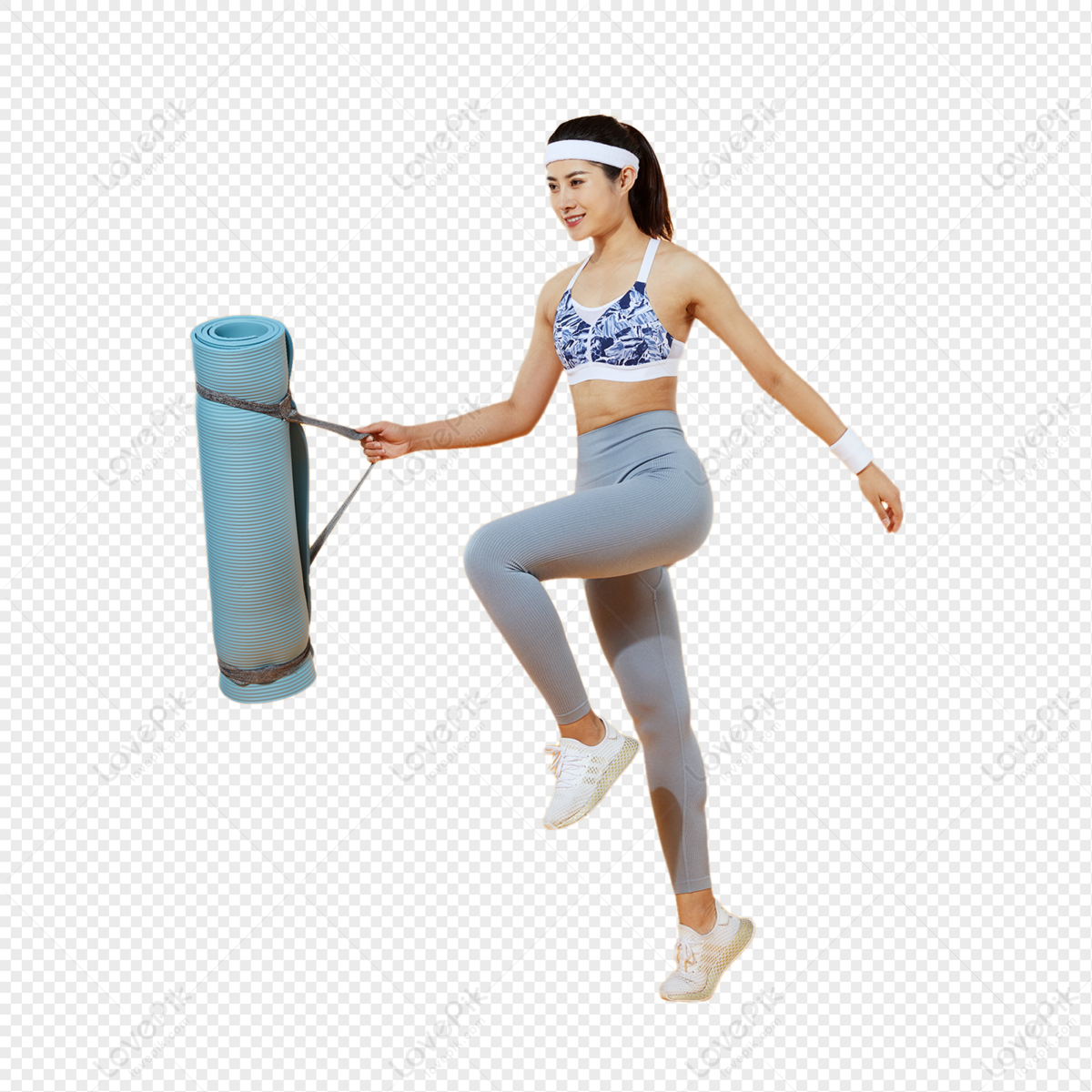 Female Holding Yoga Mat Image Show, Material, Plastic, Slim PNG Hd  Transparent Image And Clipart Image For Free Download - Lovepik
